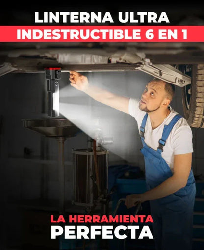 *PAGA 1 y LLÉVATE 2* Linterna Indestructible Súper Potente 6 en 1 PowerLUMEN™